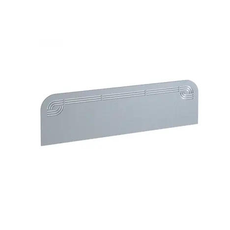 Offset Acoustic Desktop Screen - 1400 - Light Grey